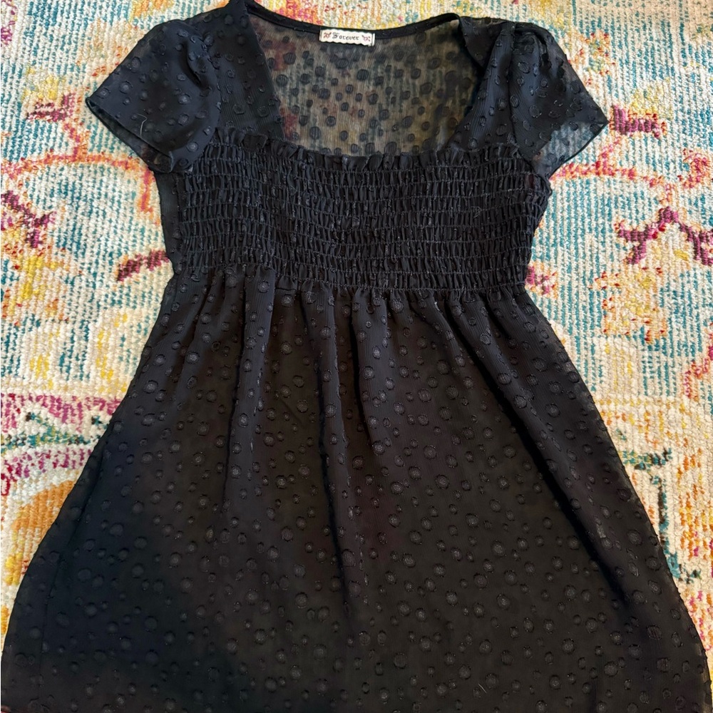 Black Polka Dot Blouse